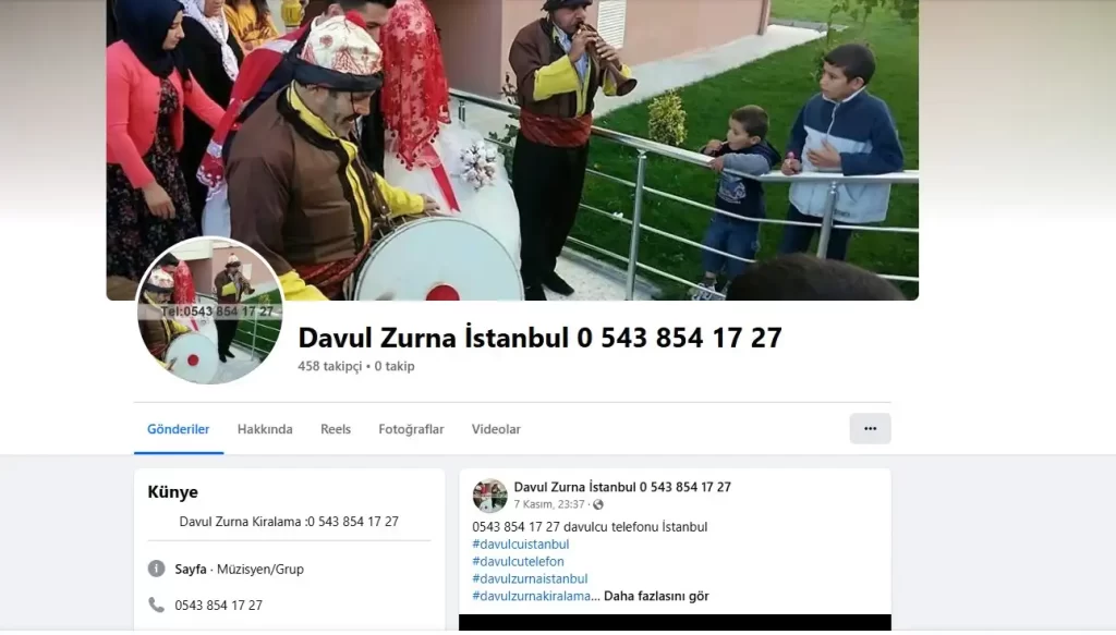 Beykoz Davulcu Facebook Adresi: